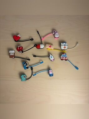 NEW Nurse Theme Silicone Straw Covers 12 Piece Set for Stanley Tumblers Medical